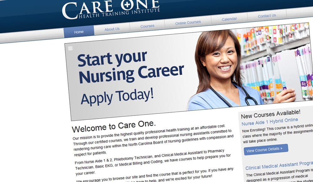 Care One Health Training Institute Redesign