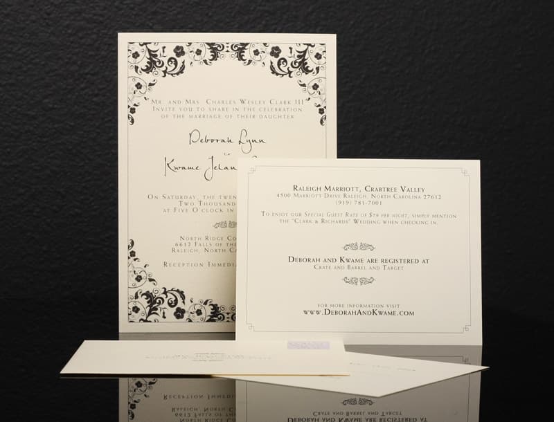 Deb & Kwame Wedding Invitations