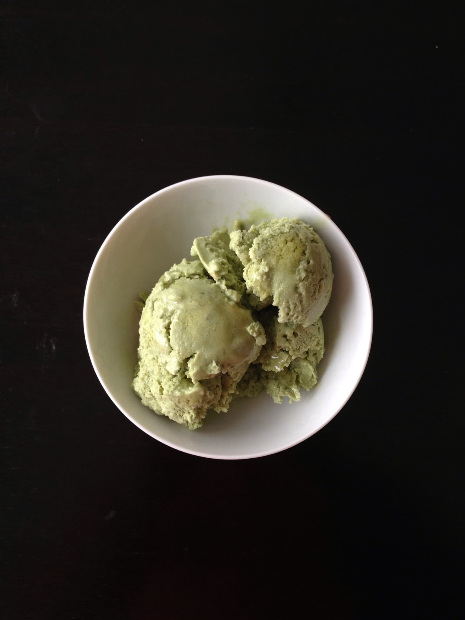Homemade Matcha Green Tea Ice Cream