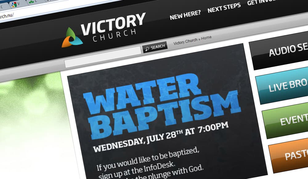 Victory Church Website Redesign